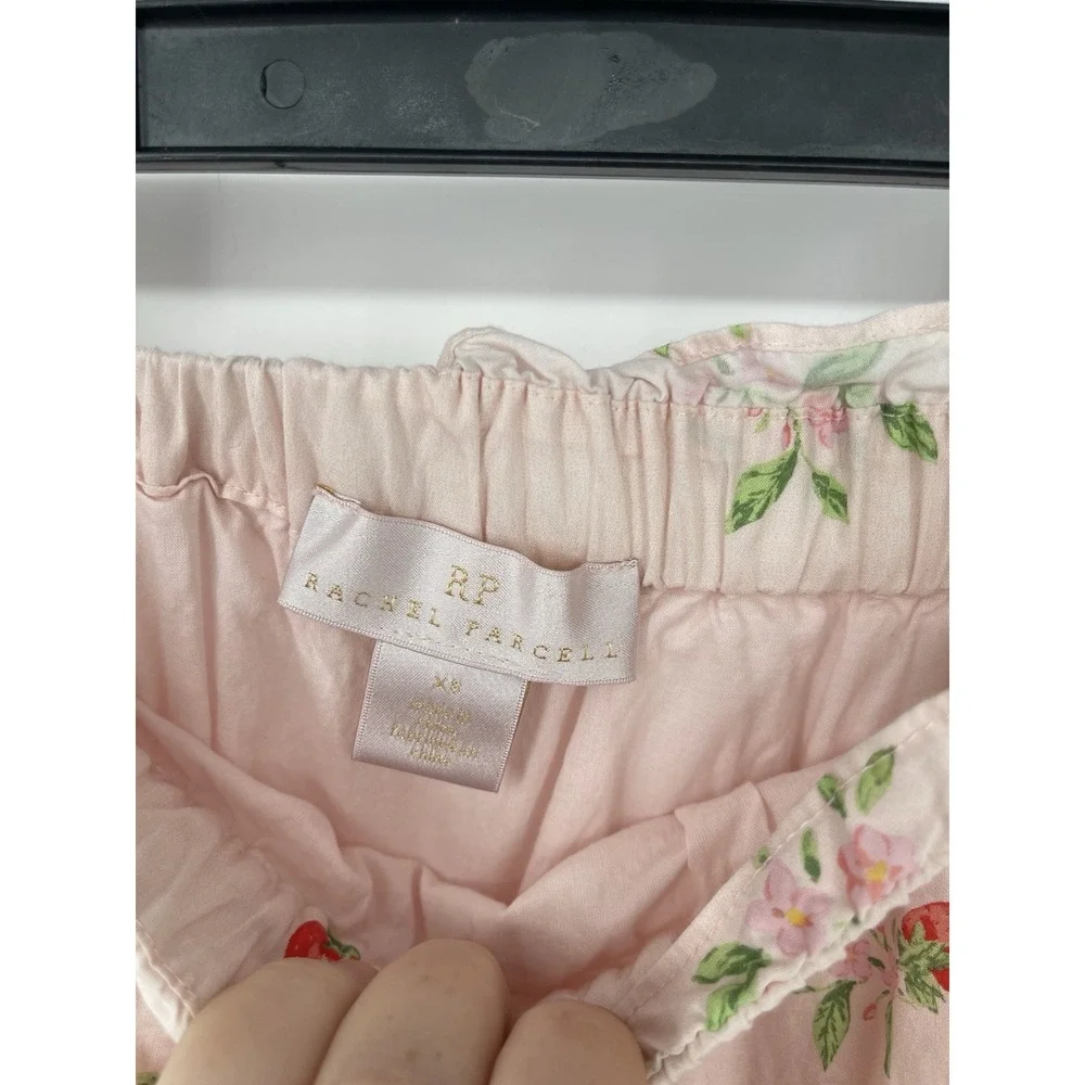 Rachel Parcell Tiered Pink Strawberry Skirt Pull-on XS - Picture 7 of 7